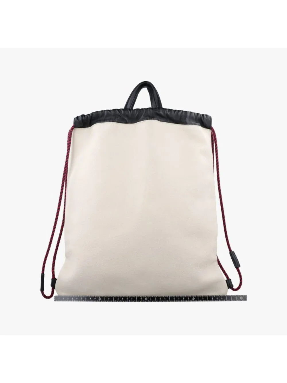 Gucci Print Draw String White Leather